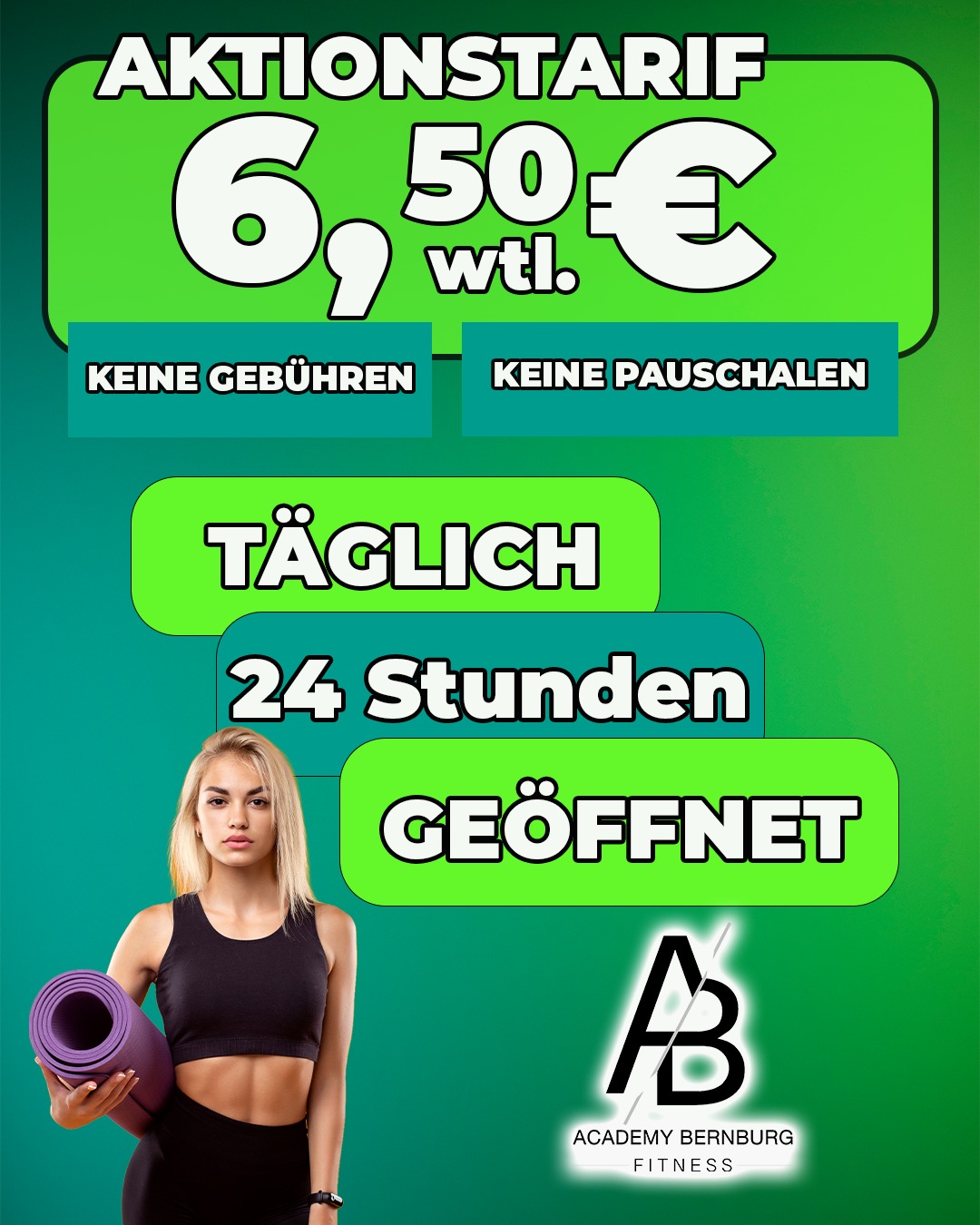 NEU NEU NEU
Training, wann du es willst. Wir passen uns deinem Leben an. Die Freiheit deiner eigenen Planung!
Dazu bieten wir dir einen unschlagbaren Preis! 6,50€ pro Woche ohne versteckte Kosten.
Inklusive Trainingsplänen, Wasser und Mineralwasserflat, Kursen, Studio-App und vielem mehr.
*Aktionspreis. Nur für Neumitglieder. Angebot auf dem Mitgliedsantrag detailliert einzusehen.
#salzlandkreis #bernburger #mitglied #bernburg #mitglieder #10jahrejubiläum #fitness #fitnessmotivation #bernburgsaale #gymfit #gym #10jahre❤️ #bernburg_bilder #24h #24/7 #247gym #Freiheit #freiheit #freiheitleben #freiheitimkopf #freiheitspüren #freiheitimalltag #SportsNews #sport #sportlife